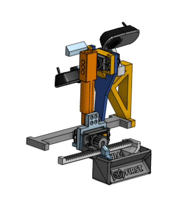 Intake CAD: assembly layout for multi-angle specimen capture.