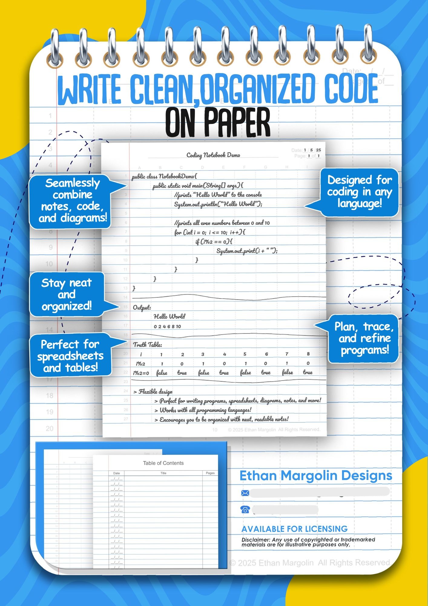 Codebook sell sheet