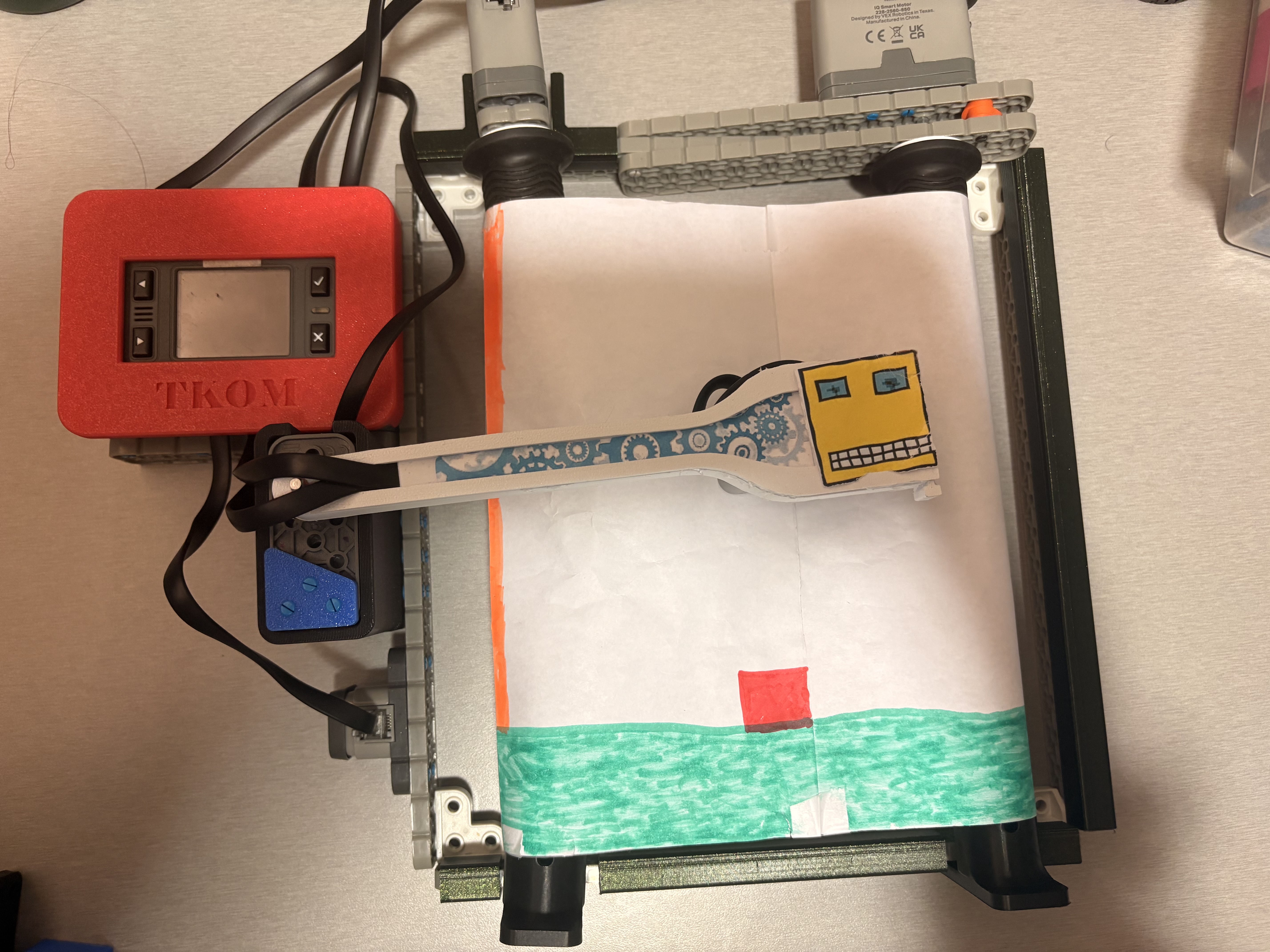 Top view of robot layout