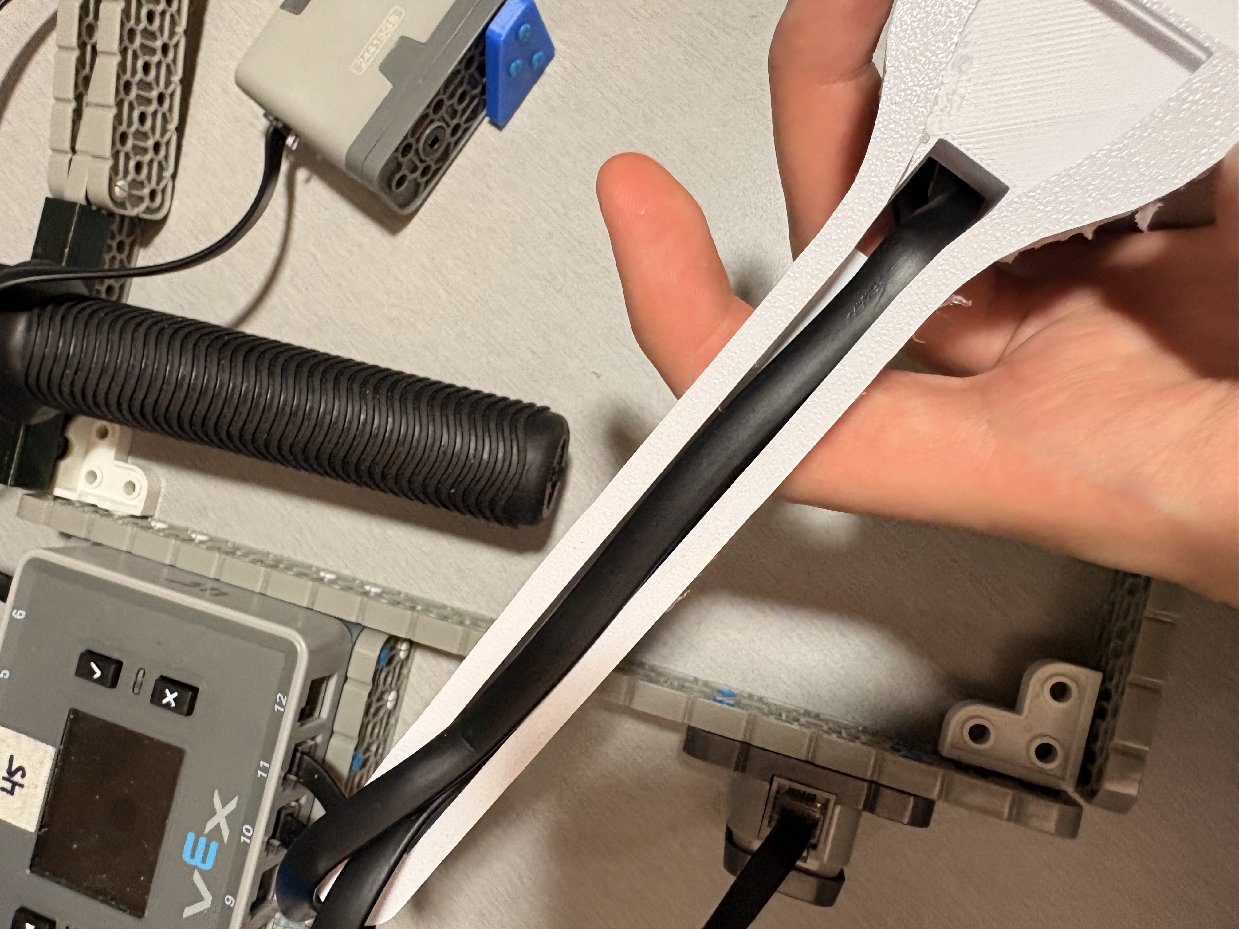 Player arm with routed sensor wiring