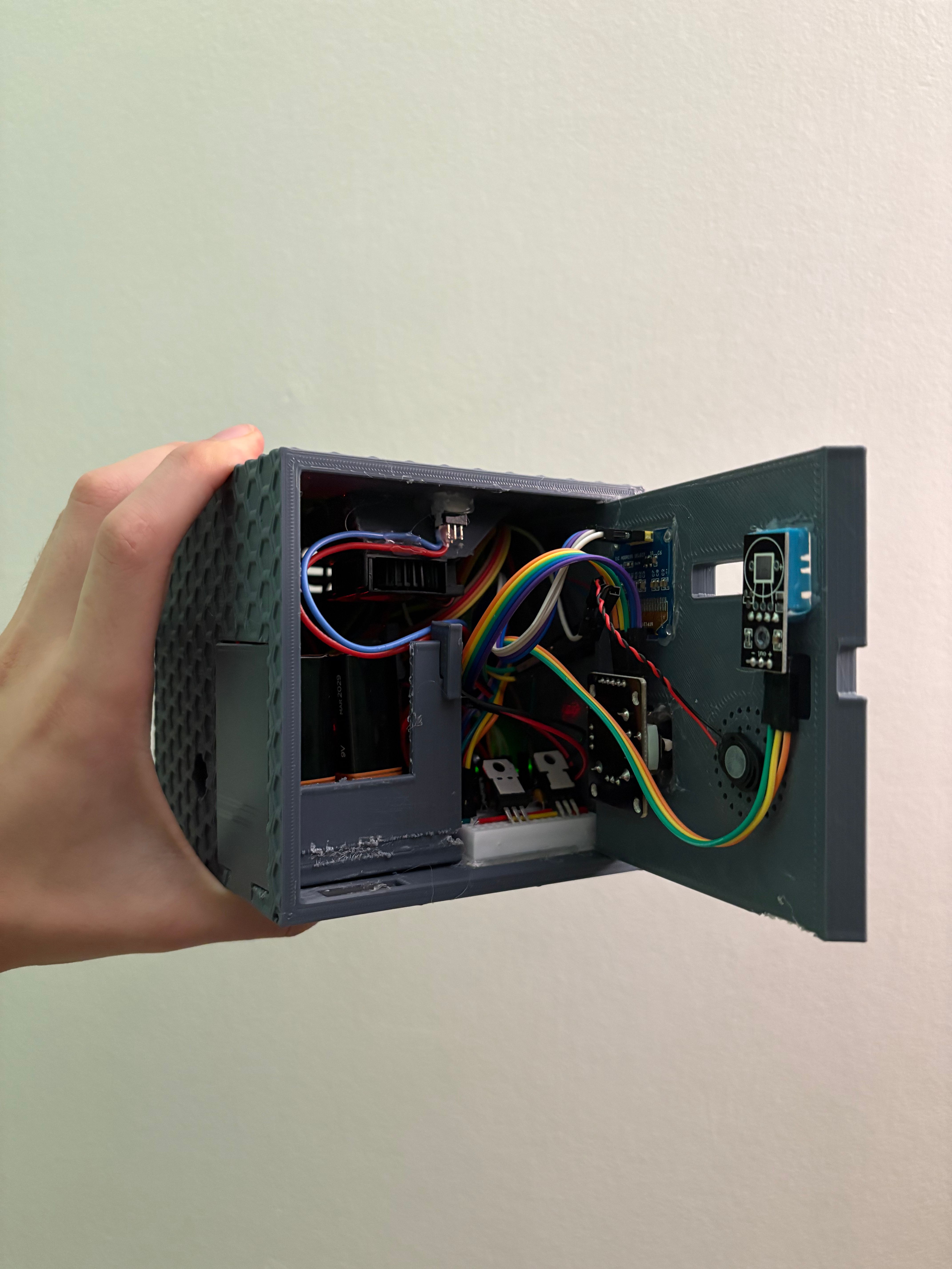 Real internals: electronics packaging and wiring layout.